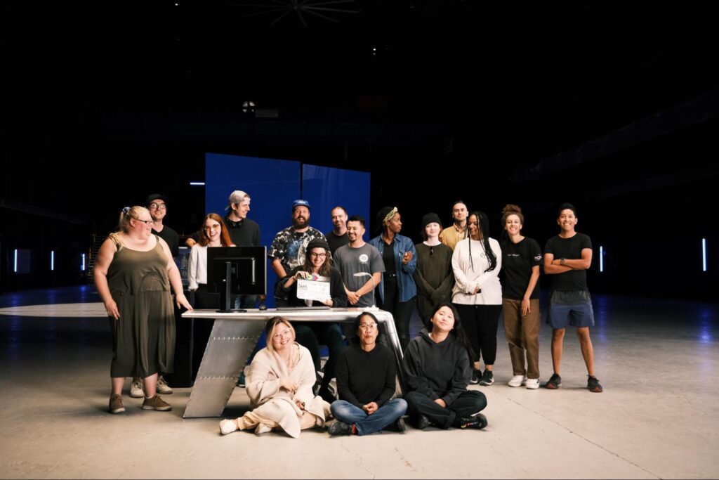 Arc Media crew photo — OpenText Aviator shoot