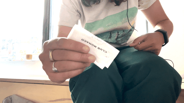 Receipt-crunching practical effect test